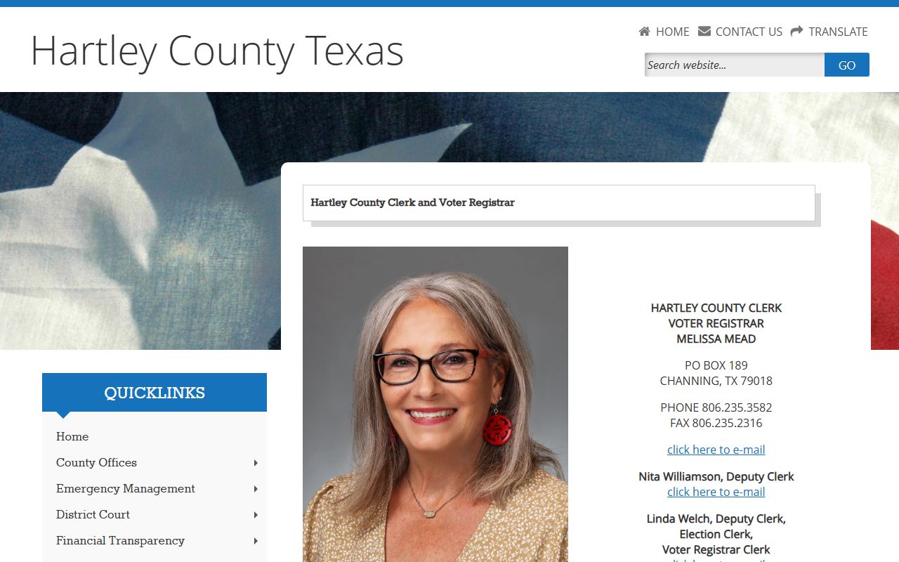 Hartley County court records after jail arrest county clerk iDocket source
